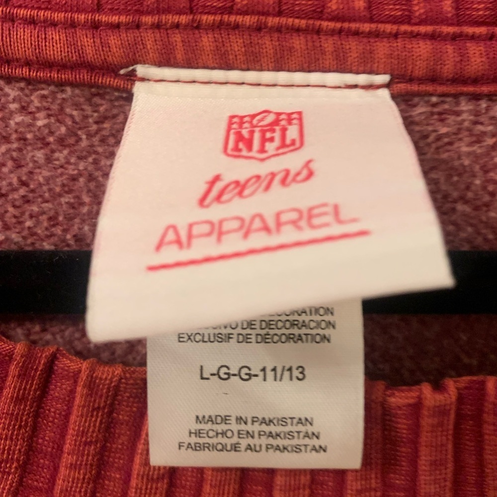 Washington Commanders Red Sweater Size Juniors Large - Picture 3 of 6